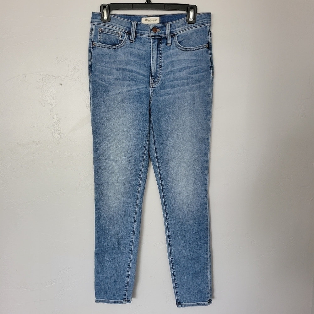 Madewell Women's 27 10" Roadtripper Skinny Jeans High Rise Light Medium Wash